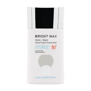 تیوپ فلوئید ضد آفتاب برایت مکس مدل هیدرا برایت سری آکوافیوژن با SPF50، آبرسان و روشن کننده پوست