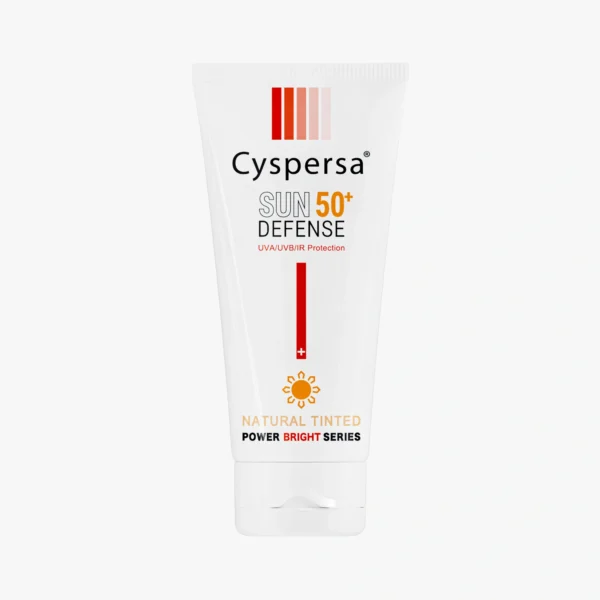 تیوپ کرم ضد آفتاب رنگی و روشن کننده سیسپرسا با SPF50 و پوشش طبیعی برای انواع پوست