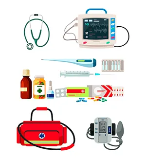 مجموعه کامل تجهیزات پزشکی خانگی شامل دستگاه فشار خون و تست قند خون در داروخانه آنلاین سودافارما در تبریز