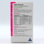 جدول ترکیبات و مواد تشکیل دهنده قرص اپتی وومن اپتیموم نوتریشن