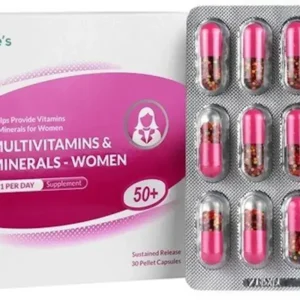 کپسول مولتی ویتامین آهسته رهش مخصوص بانوان برای جذب بهتر و انرژی پایدار، خرید در تبریز