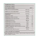 جدول ترکیبات و مواد تشکیل دهنده کپسول لاکتوزینک شامل لاکتوفرین و زینک