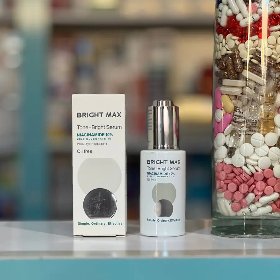 خرید سرم نیاسینامید 10 درصد تن برایت برایت مکس اصل در داروخانه آنلاین سودافارما تبریز