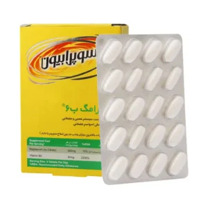 قرص سیترامگ ب6 سوپرابیون، مکمل منیزیم سیترات با جذب بالا برای گرفتگی عضلات، خرید در تبریز