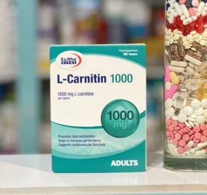 قرص ال-کارنیتین 1000 میلی گرم یوروویتال، مکمل چربی سوز و انرژی زا، خرید در تبریز