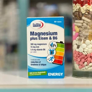 قرص منیزیم پلاس B6 یوروویتال، مکمل تقویت عضلات و اعصاب، خرید در تبریز