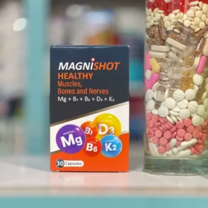 کپسول مگنی شات، مکمل منیزیم و ویتامین K2 و D3 برای استخوان و عضلات، خرید در تبریز