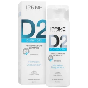 خرید شامپو ضد شوره D2 پریم اصل در تبریز؛ مناسب پوست سر خشک
